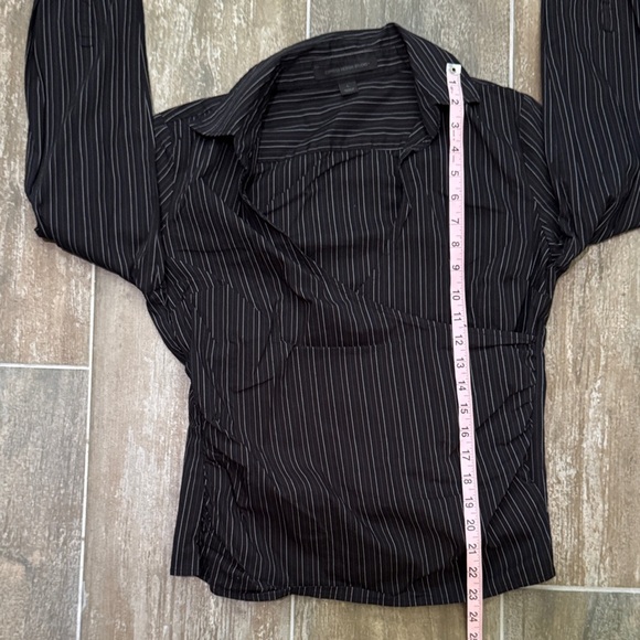 Express Black and White Striped Button Down Shirt - Picture 7 of 9